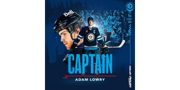 Postavši ramena vođe, Adam Lowry je unaprijeđen u kapetana Jetsa Postavši ramena vođe, Adam Lowry je unaprijeđen u kapetana Jetsa